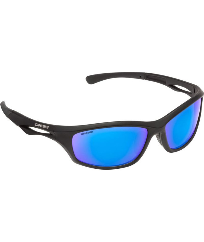 Gafa Sniper Preto-Lente Espelho Azul Cressi