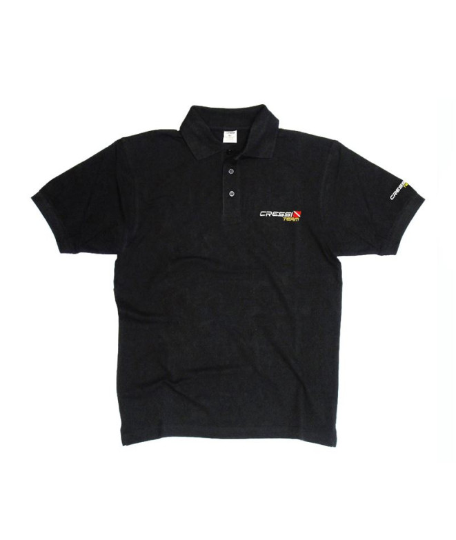 Polo Cressi Team Homem Preto