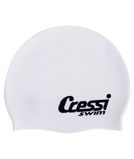 Boné De Natação Cressi Silicone Dome 3D Branco Cressi