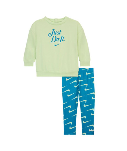 Conjunto Nike Legging Menina Nike New Impressions Crew &...