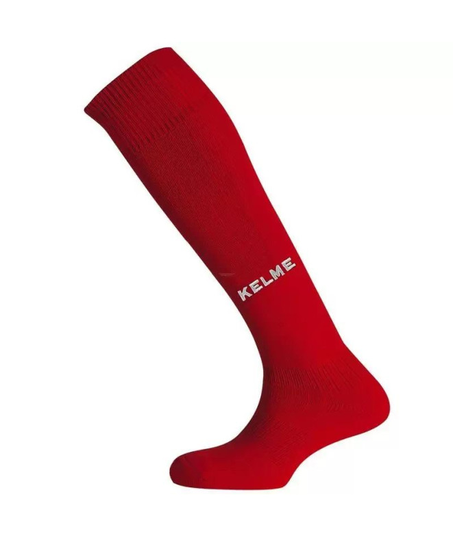 Meias Futebol Kelme de Long Sock One Vermelho e...