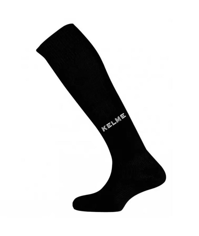 Meias Futebol Kelme de Long Sock One Preto e...