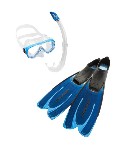 Kit de Mergulho Cressi Água Azul