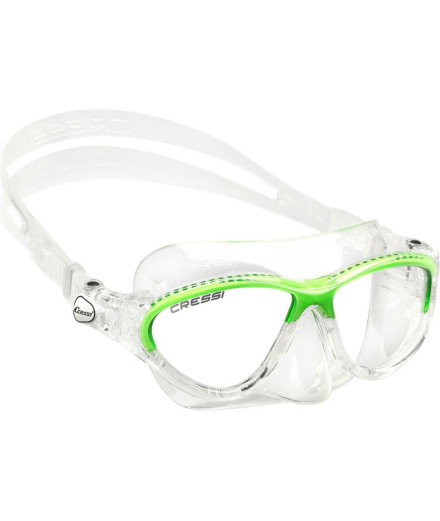 Máscara Facial de Mergulho Cressi Moon Kid Transparente-Lima