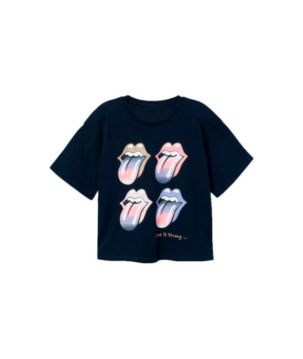 Camiseta Nome fnarina Rollingstones Unv Dark Sapphire...