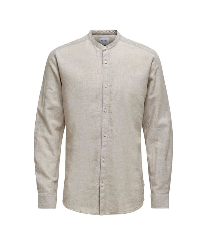 Camisa Only & Sons caidenSolid Linen Mao...