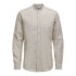 Camisa Only & Sons caidenSolid Linen Mao Chinchilla Homem