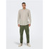 Camisa Only & Sons caidenSolid Linen Mao Chinchilla Homem