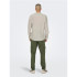 Camisa Only & Sons caidenSolid Linen Mao Chinchilla Homem