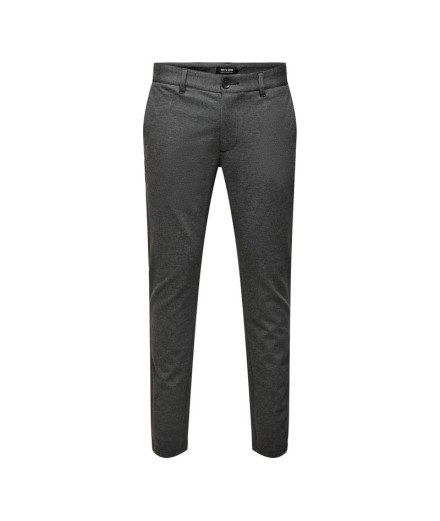 Calça Only & Sons marca Slim Herringbone 2911 Preto Homem