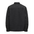 Camisa Only & Sons ash Ovr Woolen Look Pkt Black Homem