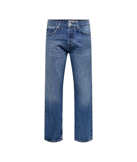 Calça Only & Sons edge Straight Mb 4939 Azg Medium Blue...