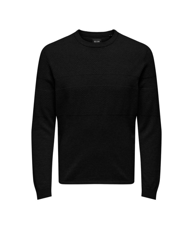 Moletom Only & Sons karlson Reg 12 Struc Block...