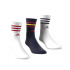 Meias adidas Infantil 3Stripes Cushioned Sportswear Crew 3 Pares Branco