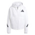 Casaco adidas Mulher Casaco com capuz com fecho de correr Z.N.E. Branco
