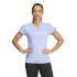 Camiseta adidas Mulher Aeroready Train Essentials Minimal Branding V-Neck Azul