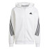 Casaco adidas Homem Casaco com capuz de 3 riscas com fecho integral Future Icons Branco