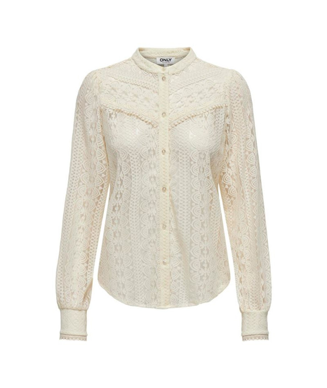 Camisa Mulher Only Onlreba Camisa L/S de renda...