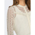 Camisa Mulher Only Onlreba Camisa L/S de renda Wvn Noos Egret