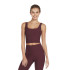 Sutiã esportivo Skechers Soutien com decote canelado Goflex Fig Mulher