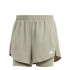 Calça Fitness Mulher por Adidas Aeroready Minimal 2 In 1 Shorts Cinzento