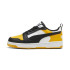 Sapatilhas Casual Infantil de Puma Rebound V6 Lo Branco-Puma Preto-Tangerina