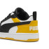 Sapatilhas Casual Infantil de Puma Rebound V6 Lo Branco-Puma Preto-Tangerina