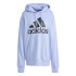 Moletom adidas French Terry Homem Casaco com capuz com logótipo grande Essentials Azul