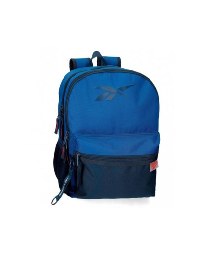 Mochila Reebok Escola Atlantic Dois Compartimentos Azul...