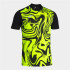 Camiseta Futebol Joma Homem de Lion II Preto Amarelo Fluor