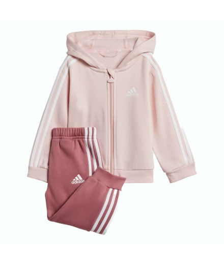 Fato de treino Infantil Adidas Essentials 3-Stripes Rosa
