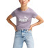 Camiseta Casual Menina T-shirt Puma Ess Logo G Pale Plum