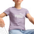 Camiseta Casual Menina T-shirt Puma Ess Logo G Pale Plum