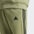 Calça adidas Homem Essentials Fleece Tapered Cuff 3-Stripes Verde
