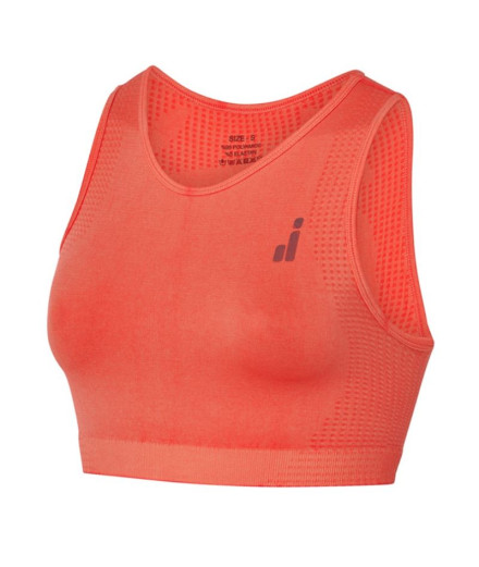 Top Fitness Joluvi Top Mulher por Ana Tir Cut Coral