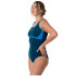 Fato de banho Natação de Aquarapid Traje Intero Blue Mulher