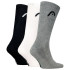 Meias Head All Sports Training Cinzento/Branco/Preto Pack