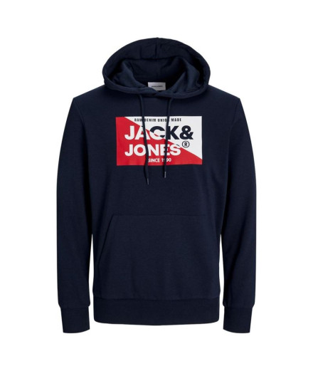 Moletom Homem Jack & Jones Jjnolan Sweat Hood Navy Blazer