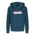 Moletom Homem Jack&Jones Jjnolan Sweat Hood Jnr Deep Teal