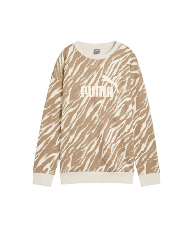 Moletom Casual Puma Essentials+ Animal Aop Crew...