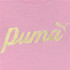 Camiseta Casual Menina by Puma Essentials+ Script Metallic G Pink