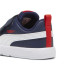 Sapatilhas Puma Courtflex V3 V Infantil Navy Branco Vermelho