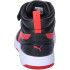 Sapatilhas Puma Rebound V6 Mid Preto para preto/vermelho
