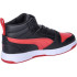 Sapatilhas Puma Rebound V6 Mid Preto para preto/vermelho