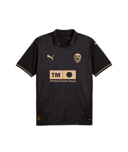 Camiseta Futebol Homem de Puma Valencia CF Away 24/25 Preto