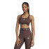 Sutiã esportivo Fitness adidas Mulher da Techfit Medium Support Castanho