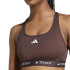 Sutiã esportivo Fitness adidas Mulher da Techfit Medium Support Castanho