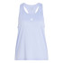 Camiseta adidas Top Mulher T-shirt de treino com a marca mínima Racerback Tank Azul