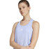 Camiseta adidas Top Mulher T-shirt de treino com a marca mínima Racerback Tank Azul