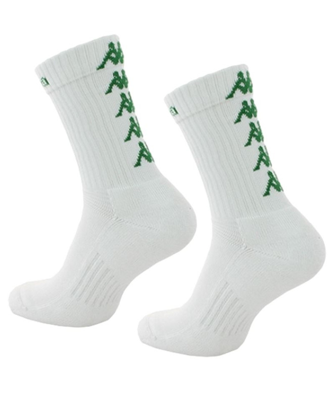 Meias Kappa Eleno 3pack Branco Verde